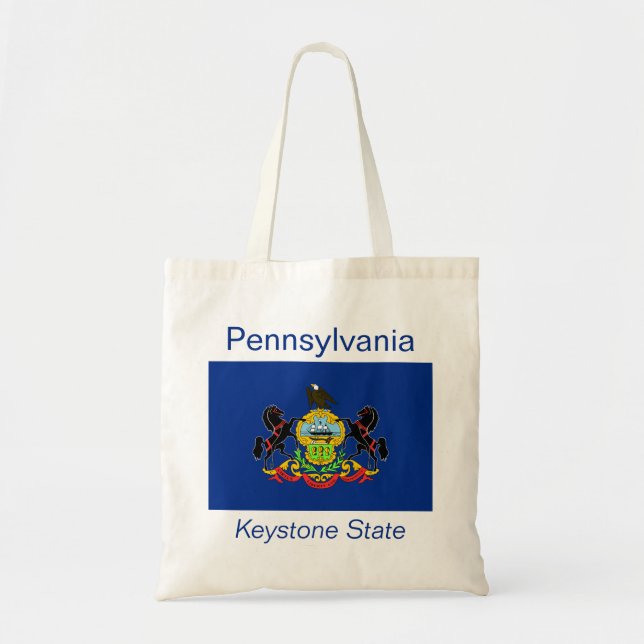 Pennsylvania Flag Bag Tragetasche (Vorne)