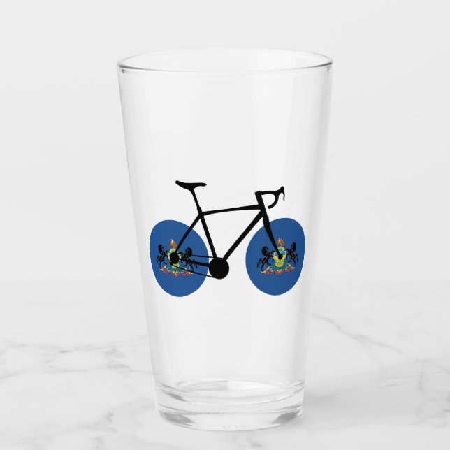 Pennsylvania Flag Cycling Glas (Vorderseite)