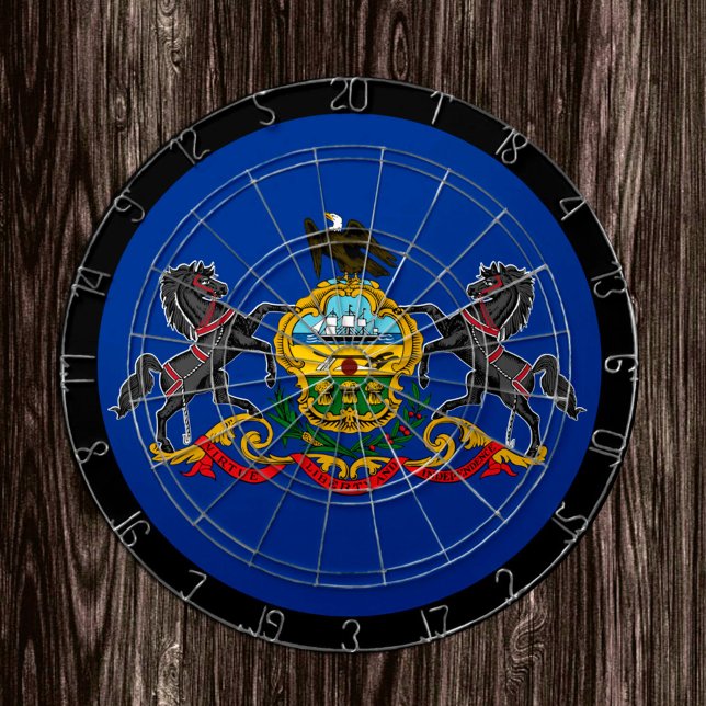 Pennsylvania Flag Dartboard & Pennsylvania / Spiel Dartscheibe (Von Creator hochgeladen)