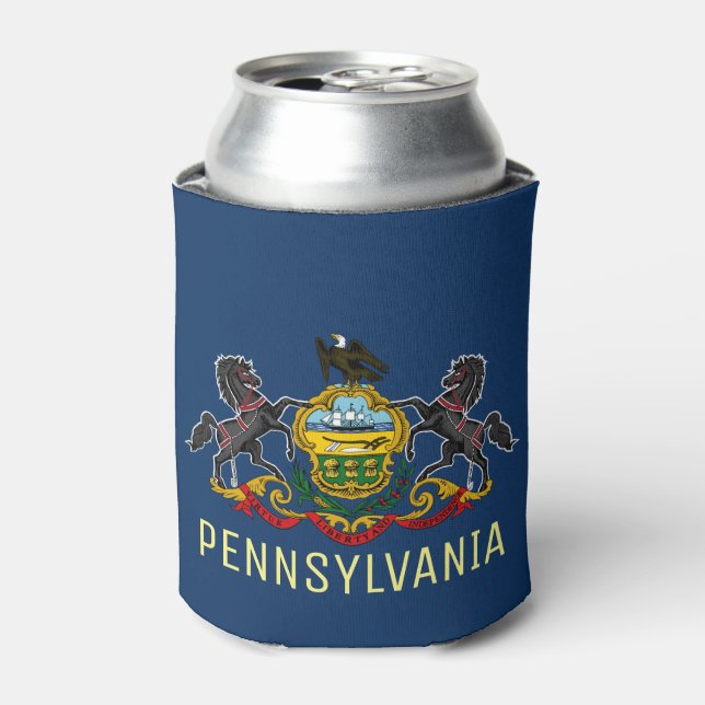 Pennsylvania Flag Dosenkühler (Kanne Vorderseite)