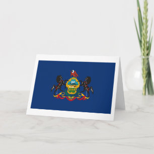 Pennsylvania Flag Grußkarte Karte