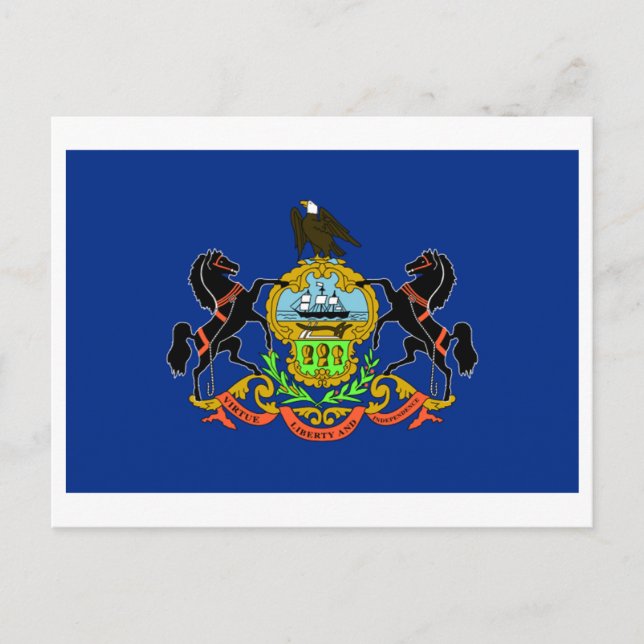 Pennsylvania FLAG International Postkarte (Vorderseite)