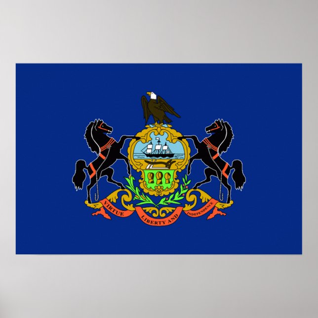 Pennsylvania Flag Poster (Vorne)
