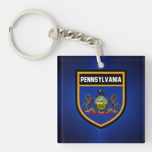 Pennsylvania Flag Schlüsselanhänger (Vorderseite)