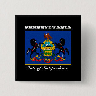 Pennsylvania-Flagge Button