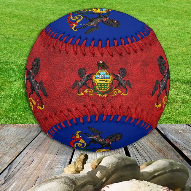 Pennsylvania-Flagge, Sport / Baseballball Baseball (Von Creator hochgeladen)