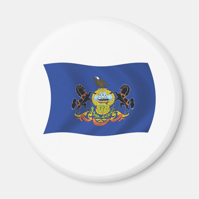 Pennsylvania-Flaggenmagnet Magnet (Vorne)