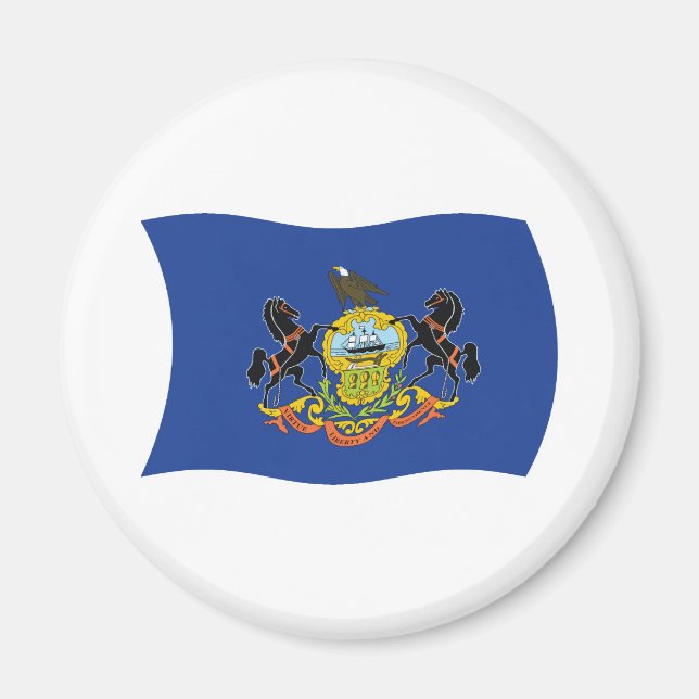 Pennsylvania-Flaggenmagnet Magnet (Vorne)