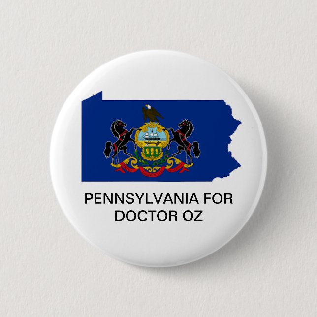 PENNSYLVANIA for Doctor OZ Senate Button (Vorderseite)