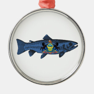 Pennsylvania-Forelle fischen Ornament Aus Metall