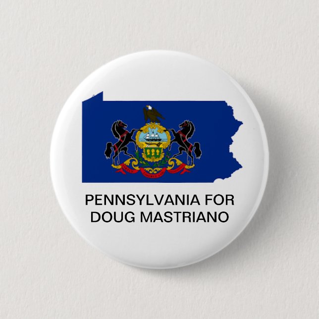 PENNSYLVANIA FÜR DOUG MASTRIANO GOVERNOR-Button Button (Vorderseite)
