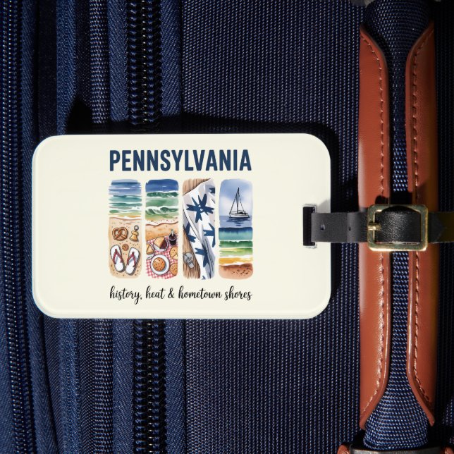 Pennsylvania - Geschichte, Wärme und Heimat Gepäckanhänger (Vorderseite Insitu 4)