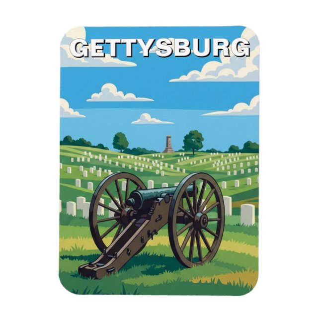 Pennsylvania Gettysburg Reise Magnet (Vertikal)