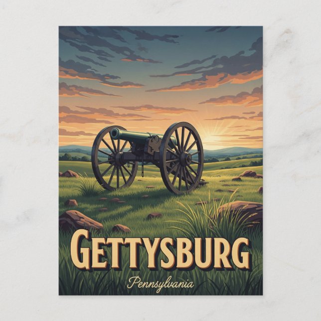 Pennsylvania Gettysburg Travel Postkarte (Vorderseite)