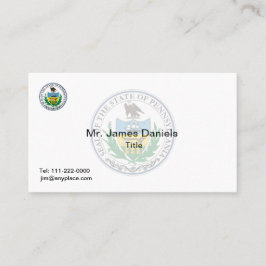 Pennsylvania Great Siegel Visitenkarte