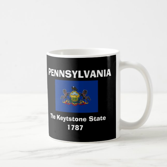 Pennsylvania* große schwarze Tasse PAs (Rechts)