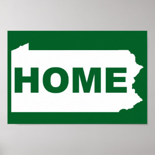 Pennsylvania Heimweg-von-zuhause-T-Shirt Poster