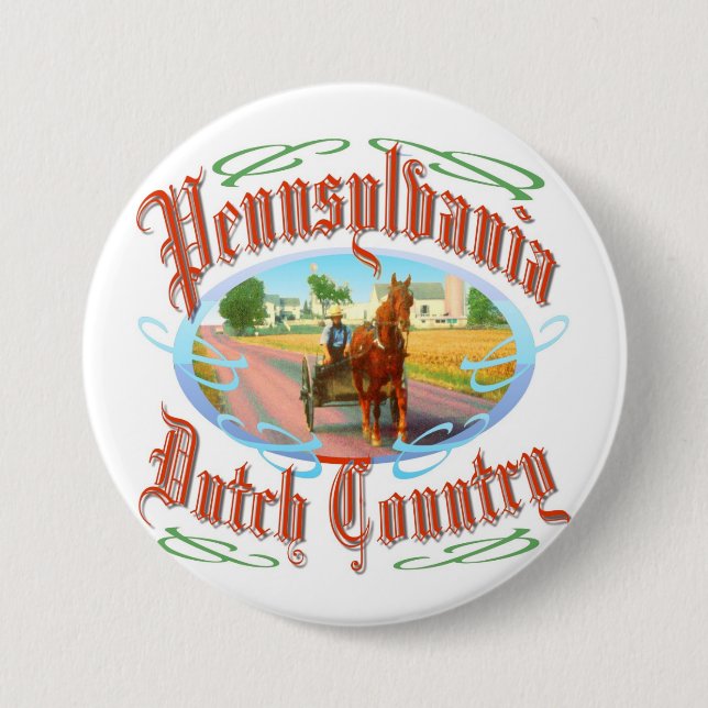 Pennsylvania-Holländer-Land Button (Vorderseite)