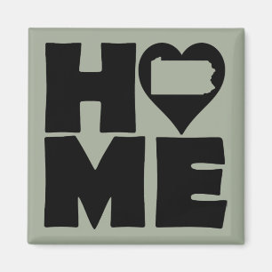 Pennsylvania Home Heart State Kühlschrankmagnet Magnet