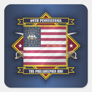 Pennsylvania Infanterie Quadratischer Aufkleber