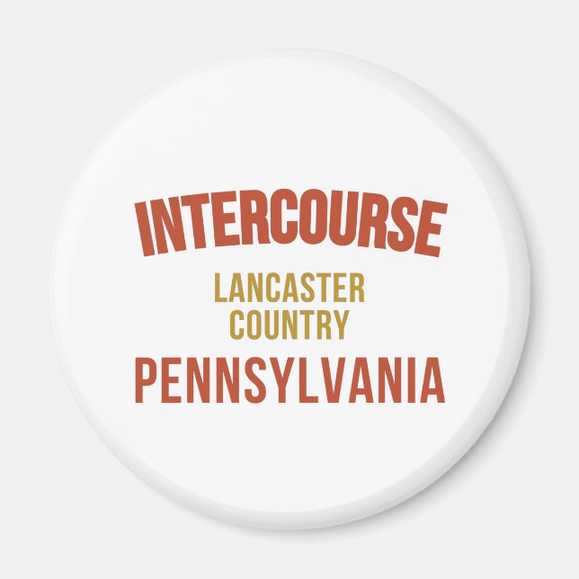 Pennsylvania Karte, Lancaster Country Pa Magnet (Vorne)