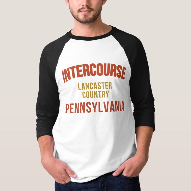 Pennsylvania Karte, Lancaster Pa T-Shirt (Vorderseite)