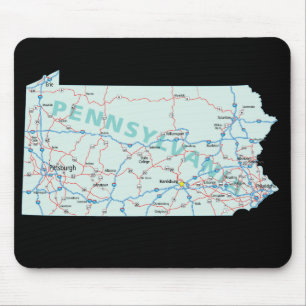 Pennsylvania Karte Mousepad
