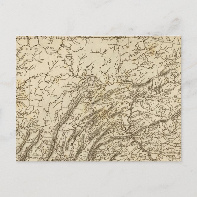 Pennsylvania Karte von Arrowsmith (Vorderseite)