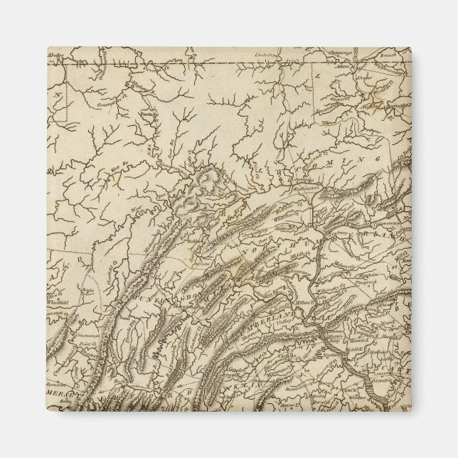 Pennsylvania Karte von Arrowsmith Magnet (Vorne)