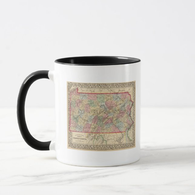 Pennsylvania Karte von Mitchell Tasse (Links)