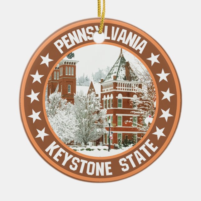 Pennsylvania Keramik Ornament (Vorne)