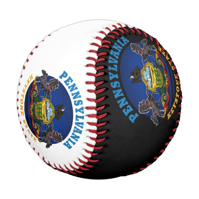 PENNSYLVANIA KEYSTONE STAAT FLAG BASEBALL (Schrägansicht)