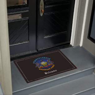 PENNSYLVANIA KEYSTONE STAAT FLAG FUßMATTE