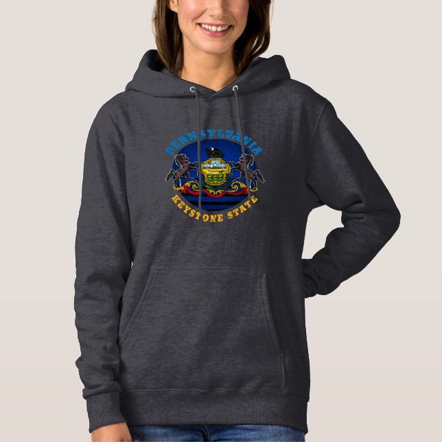 PENNSYLVANIA KEYSTONE STAAT FLAG HOODIE (Vorderseite)