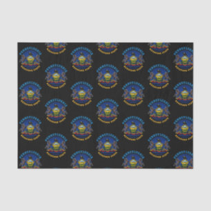 PENNSYLVANIA KEYSTONE STAAT FLAG SEIDENPAPIER