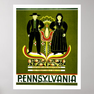 Pennsylvania Kostüme und Kunsthandwerk WPA Poster