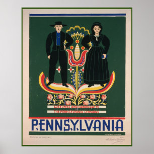 Pennsylvania Kostüme und Kunsthandwerk WPA Poster
