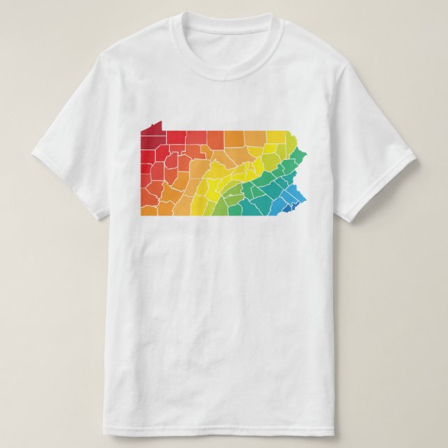 Pennsylvania Landkreis T-Shirt (Design vorne)