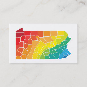 Pennsylvania-Landkreis Visitenkarte