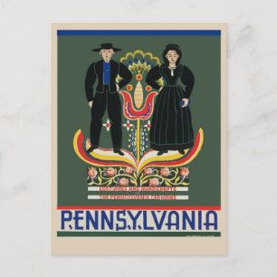 Pennsylvania ländliche Amisch Vintage-Reisepostkar Postkarte