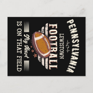 Pennsylvania Lewistown American Football Postkarte