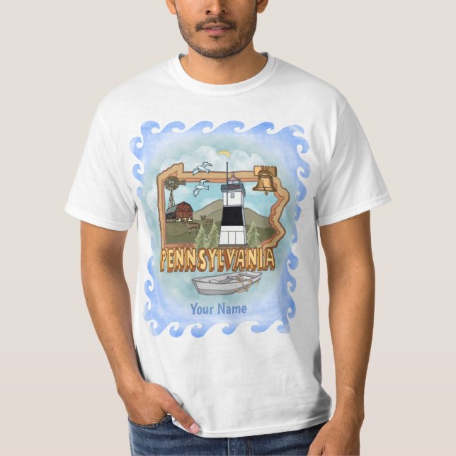 Pennsylvania Lighthouse T - Shirt (Vorderseite)