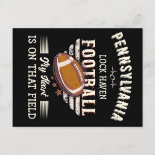 Pennsylvania Lock Haven American Football Postkarte