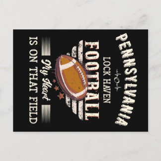 Pennsylvania Lock Haven American Football Postkarte