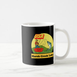 Pennsylvania Marsh Creek Lake - Usa Retro-Angeln Kaffeetasse