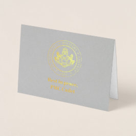 Pennsylvania Military Uni Sympathy Card - 1970 Folienkarte