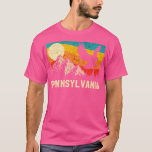 Pennsylvania Nature Wilder Adler Retro T-Shirt