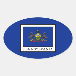 Pennsylvania Ovaler Aufkleber