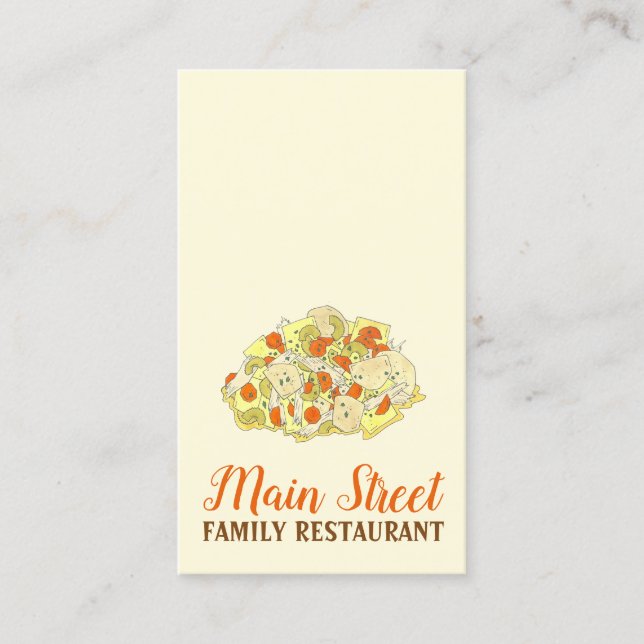 Pennsylvania PA Dutch Amish Food Chicken Pot Pie Visitenkarte (Vorderseite)