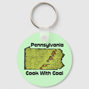 Pennsylvania PA US-Staaten Motto ~ Kochen mit Kohl Schlüsselanhänger